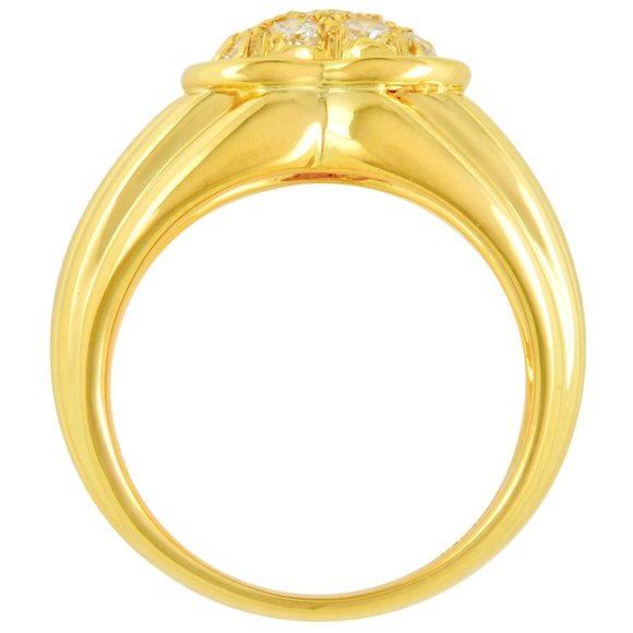 Harry Winston HARRY WINSTON Heart Pavé Ring Diamond Size 11 K18YG Women's - Picture 3 of 7